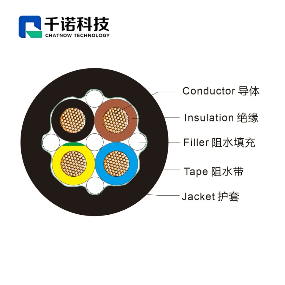 4 Core 2.5mm² XLPE Insulated PU Sheathed Waterproof Cable suppliers