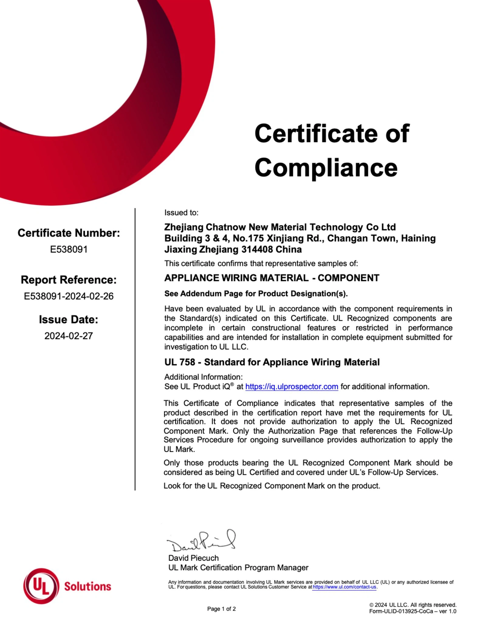 CERTIFICATIONS 2 CERTIFICATIONS 2